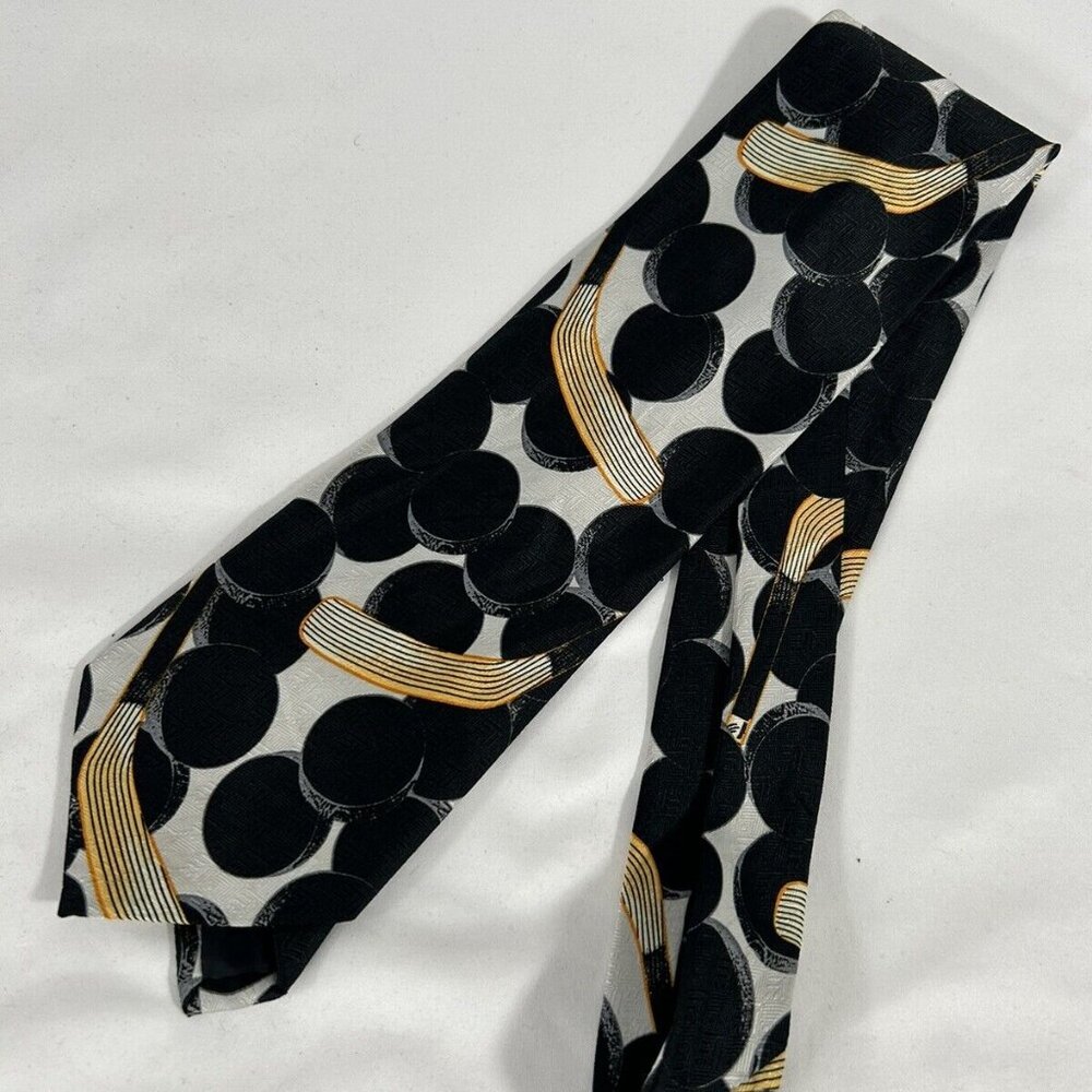 Ralph Marlin 100% Polyester Men's Designer Just Balls Hockey Tie 57 x 4